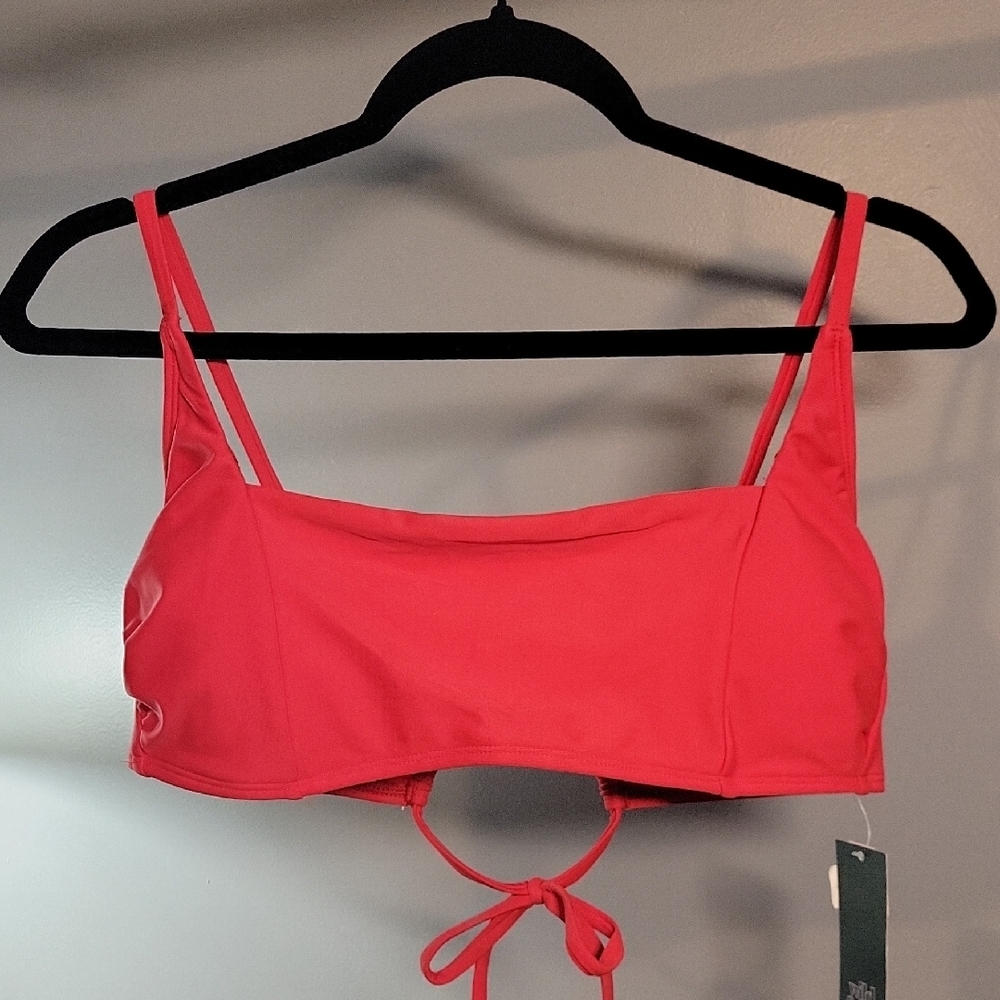 Wild Fable Red Bikini Top Adjustable for Active Swim